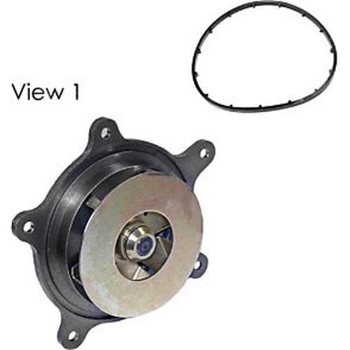 Automann water pump model 800.1842664C91, automotive water pump with metal body and pulley for vehicle cooling systems.