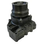 Automann 800.3684449 water pump for Cummins engines, showing a metallic water pump with mounting brackets and inlet/outlet ports.