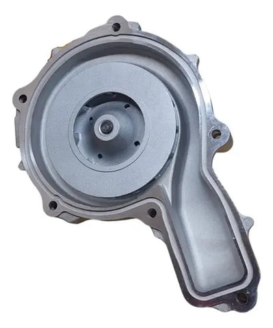 Automann water pump model 800.85124623 for Mack trucks, showing detailed view of the pump with metal casing and inlet/outlet ports.