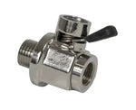 Automann 802.QDV108 quick drain valve, 16mm-1.5 size, with metal body and threaded connection for efficient fluid drainage.