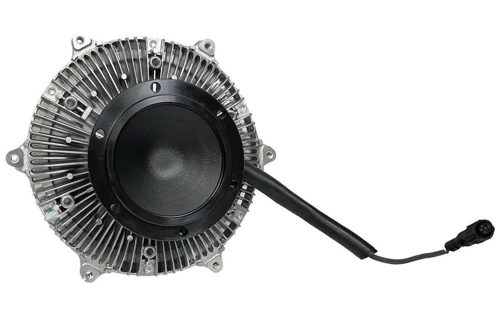 Electric fan clutch for Freightliner by Automann, model 810.46483, showing the metallic clutch component and mounting points.