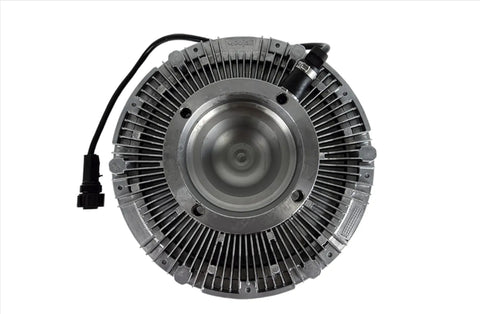 Automann electric fan clutch for Mack-Volvo trucks, durable automotive part with detailed metal components and mounting points.