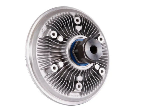 Automann fan clutch 810.62314 close-up showing metal housing and mounting points for vehicle cooling system.