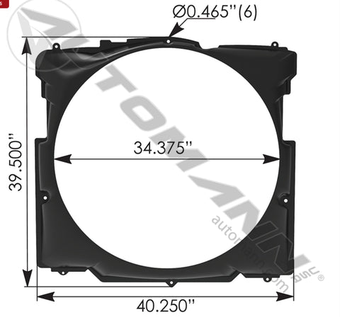 810.FS5902- Fan Shroud Kenworth