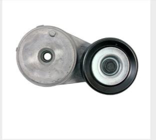 Automann Continental Elite tensioner assembly, automotive tensioner with metal components and pulley for engine belt system.
