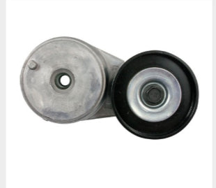 Automann Continental Elite tensioner assembly, automotive tensioner with metal components and pulley, close-up view of the tensioner mechanism.