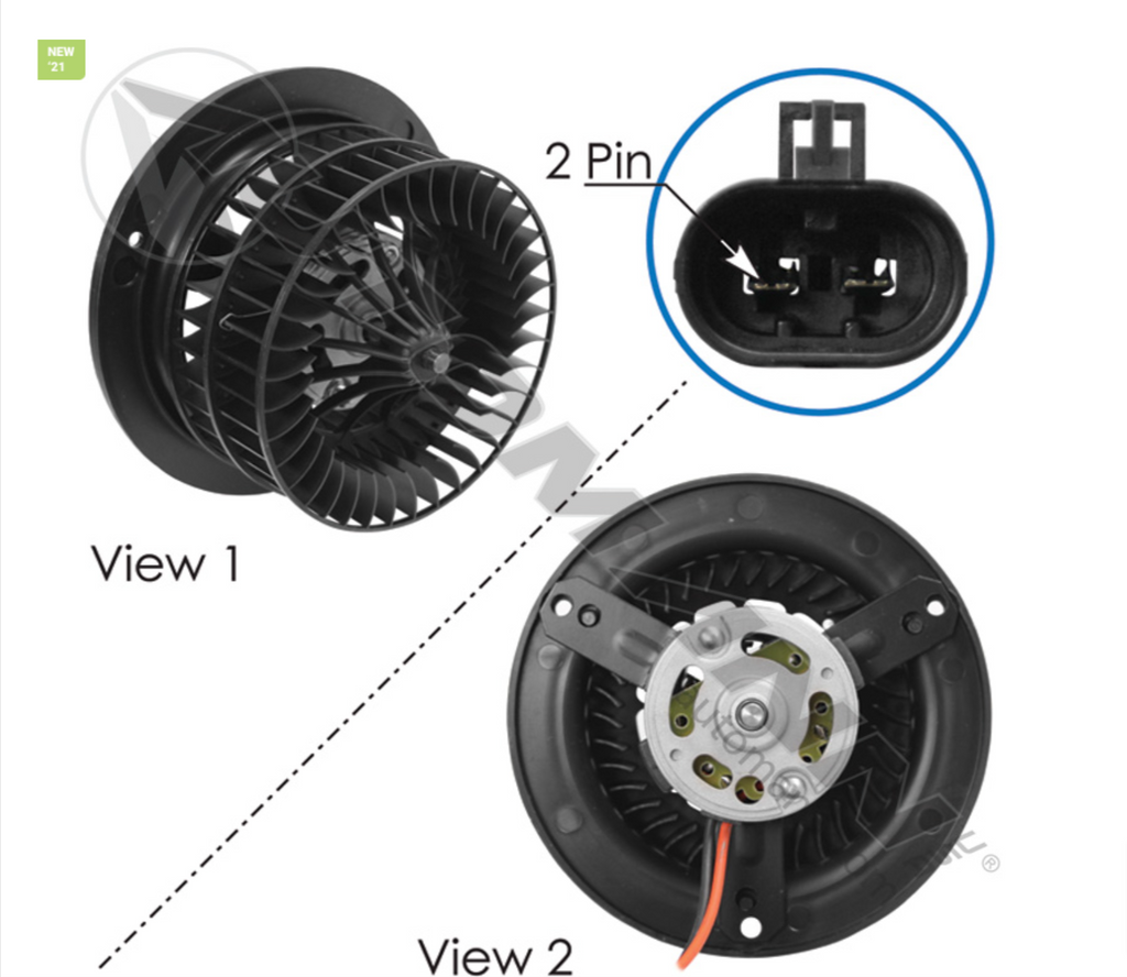 830.21204 - Blower HVAC Freightliner - Nick's Truck Parts