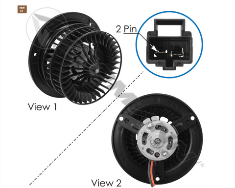 830.21208- Blower HVAC Freightliner - Nick's Truck Parts