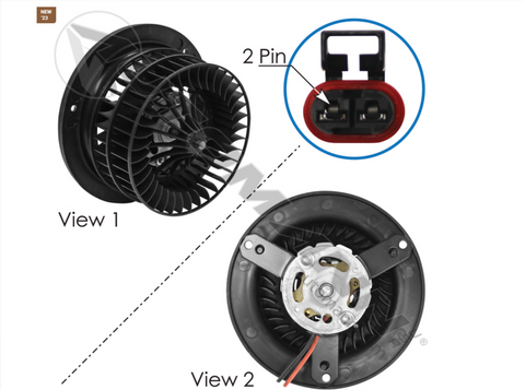 830.21209- Blower HVAC Freightliner - Nick's Truck Parts