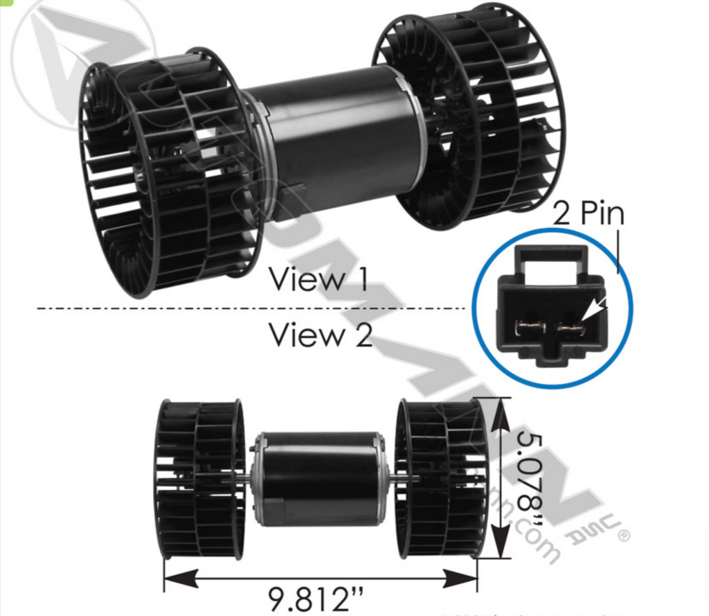 830.21217- Blower HVAC Volvo - Nick's Truck Parts