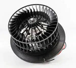 Automann blower motor 830.21222 for HVAC systems in Freightliner and Volvo trucks, with visible wiring and mounting components.