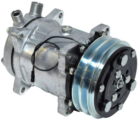 Automann 830.31059 air conditioning compressor 5H14 type, industrial air compressor with metal components and mounting brackets