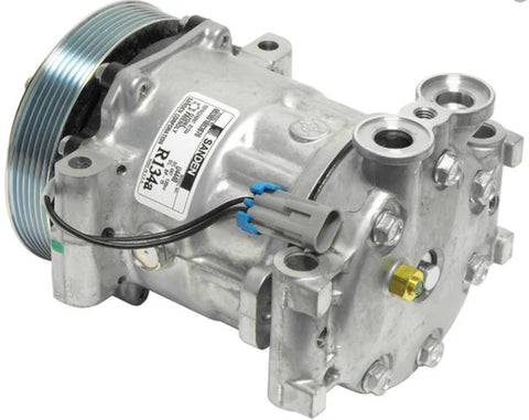 Automann 830.31063 air conditioning compressor 7H15 type, durable automotive air compressor with detailed components visible