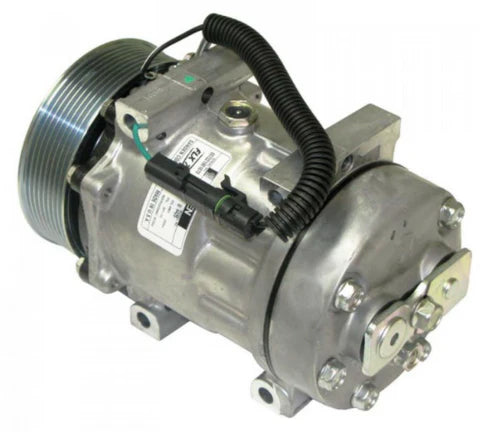 Automann 830.31088 air conditioning compressor 7H15 type, automotive air compressor showing metal components and fittings.
