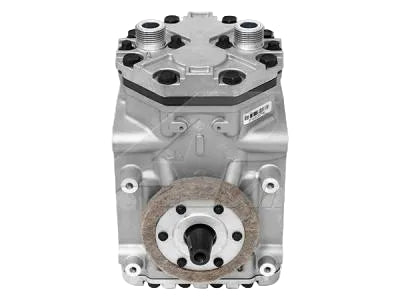 Automann 830.31101 Air Conditioning Compressor ER210L, a compact automotive air compressor with metal fittings and wiring.