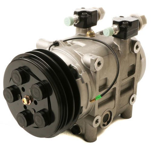 Automann TM31 air conditioning compressor 830.31409, automotive air compressor with metal components and hoses, front view.