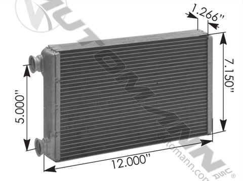 830.47109BE- Heater Core Freightliner Behr