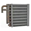 Automann heater core for Freightliner trucks, showing metal core with inlet and outlet fittings for vehicle heating system.