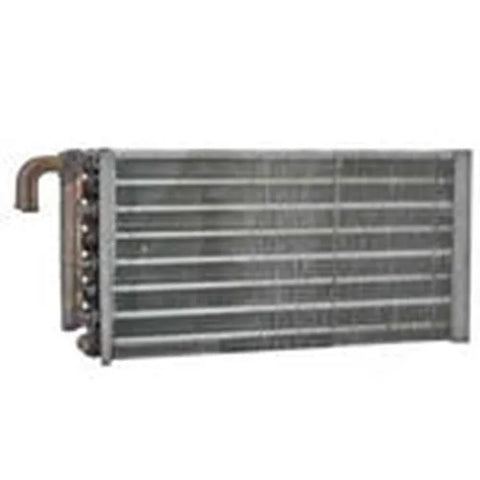 Automann heater core 830.47125 for Peterbilt trucks, showing the metal core with inlet and outlet fittings for vehicle heating system.