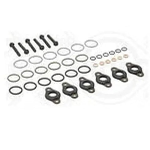 Automann Detroit DD15 fuel injector O-ring full kit with multiple O-rings for engine sealing and maintenance.