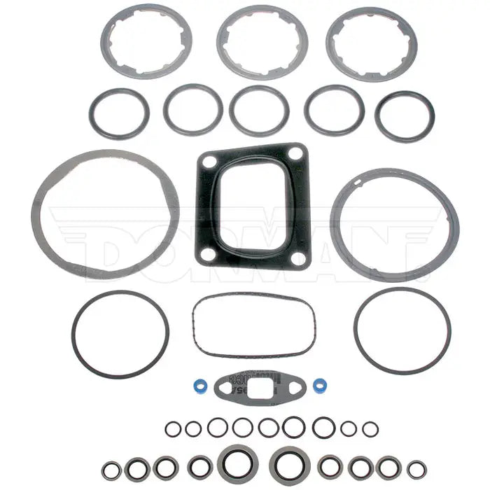 Dayton EGR cooler gasket kit, vehicle engine part with gaskets for exhaust gas recirculation system, shown in image.