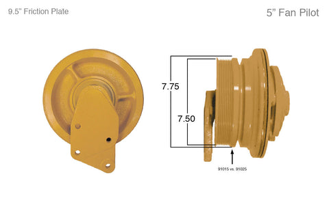 91015-Remanufactured Fan Clutch-Caterpillar (Core Deposit    $250 Included in Price) - Nick's Truck Parts