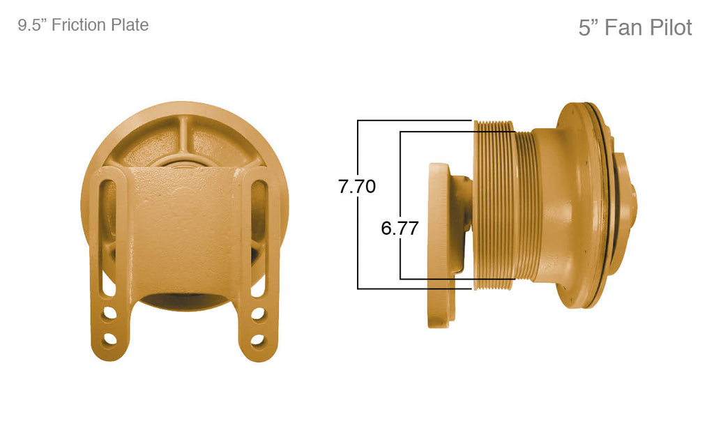 91076-Remanufactured Fan Clutch-Caterpillar (Core Deposit    $250 Included in Price) - Nick's Truck Parts