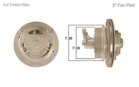 91088-Remanufactured Fan Clutch-Cummins (Core Deposit    $250 Included in Price) - Nick's Truck Parts