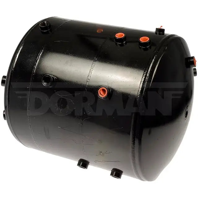Dayton 924-5815 air tank reservoir showing a cylindrical metal air tank with valves and fittings for air storage.