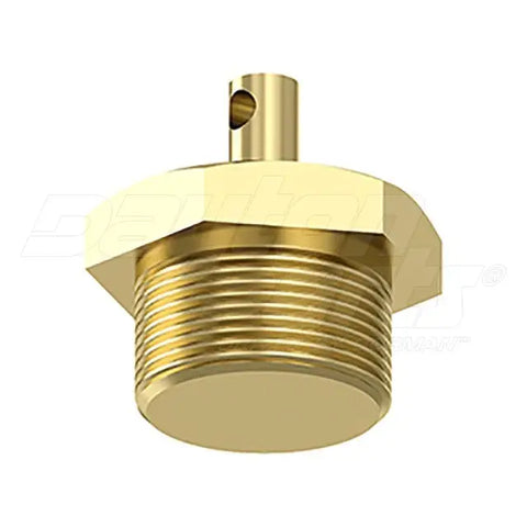 Dayton brake reservoir air system drain valve, model 934-300-001-0, with metal fitting and valve mechanism for vehicle brake systems