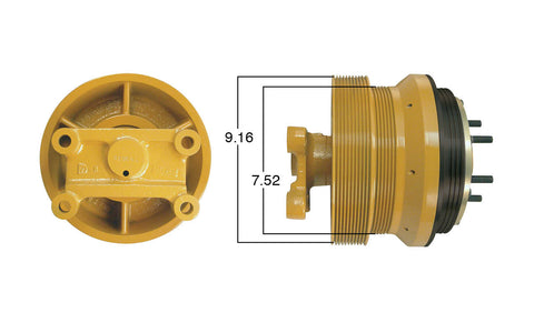 99307-Remanufactured Fan Clutch-GoldTop (Core Deposit    $250 Included in Price) - Nick's Truck Parts