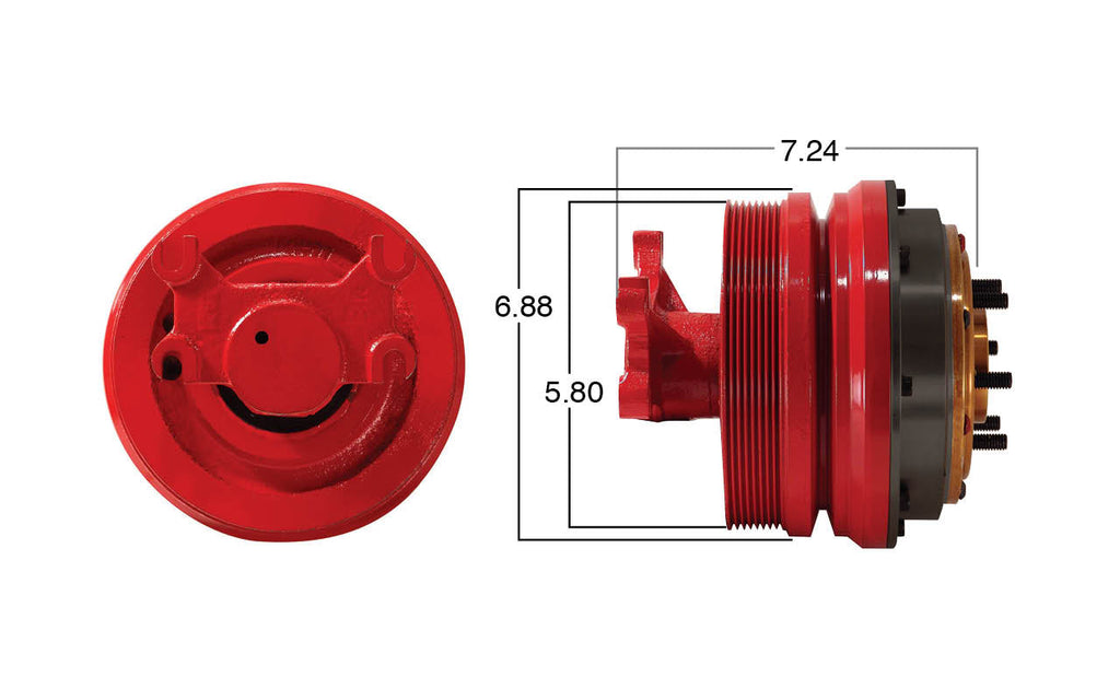 99389-Remanufactured Fan Clutch-GoldTop (Core Deposit    $250 Included in Price) - Nick's Truck Parts