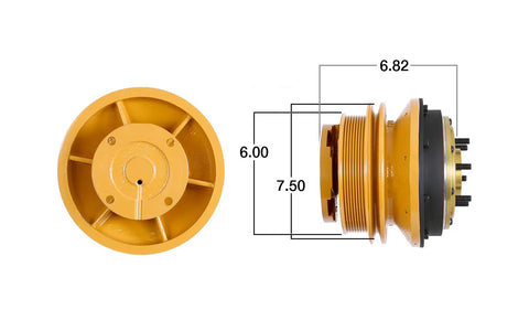 Remanufactured GoldTop fan clutch by Kit Masters, shown in image 99418, designed for vehicle cooling system performance.