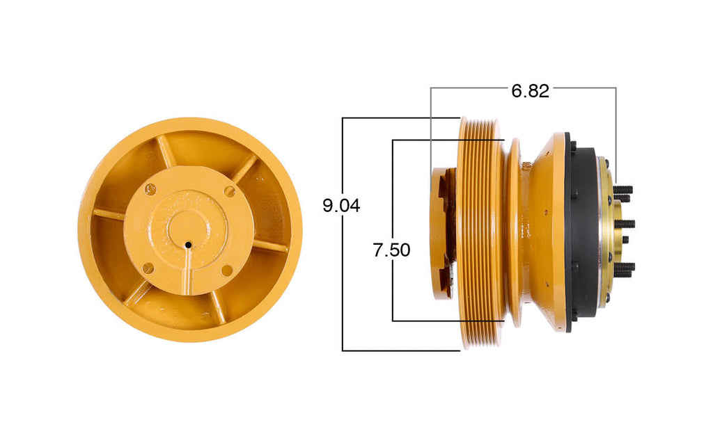 99431-Remanufactured Fan Clutch-GoldTop  Conversion (Core Deposit    $250 Included in Price) - Nick's Truck Parts