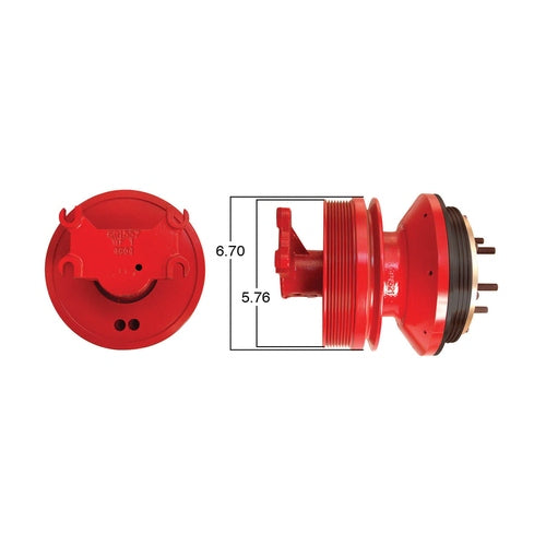 Cummins fan clutch model 99542 by Kitmasters, durable component for engine cooling system, shown in the image.