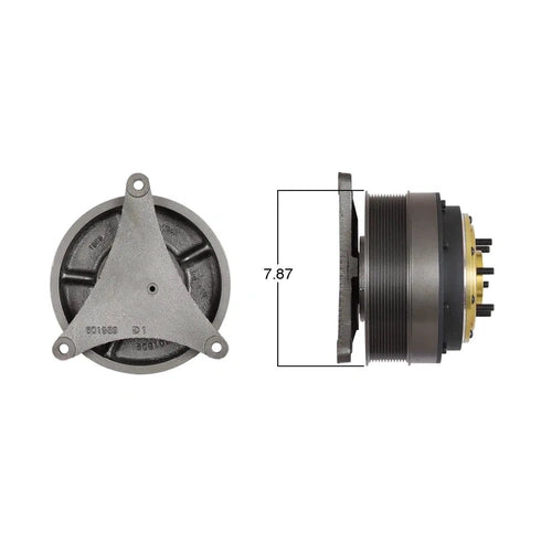 Kitmasters Mack fan clutch model 99552, durable automotive part designed for vehicle cooling systems.