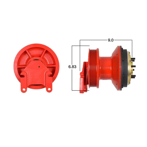 Kitmasters Cummins fan clutch part 99576, durable auto cooling component, shown in the product image.