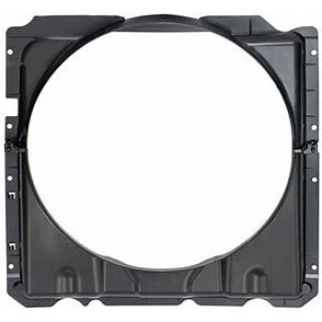 Automann 810.FS4601 fan shroud for Freightliner trucks, showing a black plastic component designed to improve cooling efficiency.