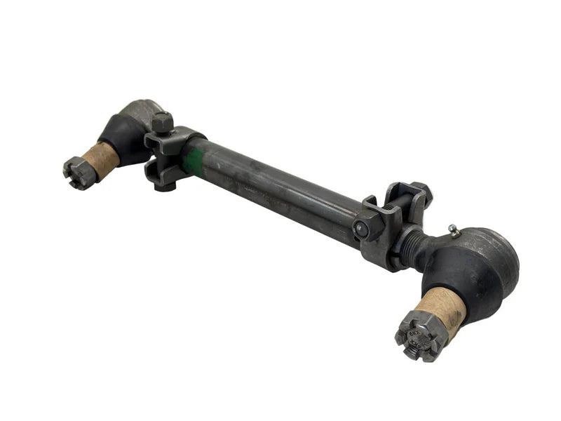 Automann drag link 18-inch C-to-C for Freightliner trucks, showing the metal steering component with mounting points.