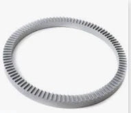 Automann ABS tone ring 150.050008 for vehicle safety system, shown in this close-up image of the black ABS tone ring.