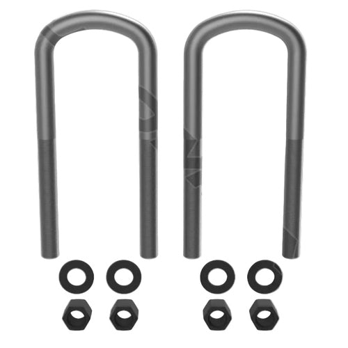 Automann AUBK8364-111 U-bolt kit with semi-round shape, hardware for secure fastening and reinforcement in automotive or construction applications.