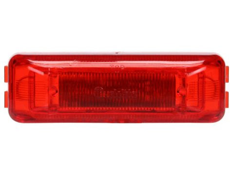 Red 1-inch by 4-inch LED marker light from Automann, designed for vehicle lighting and safety applications.
