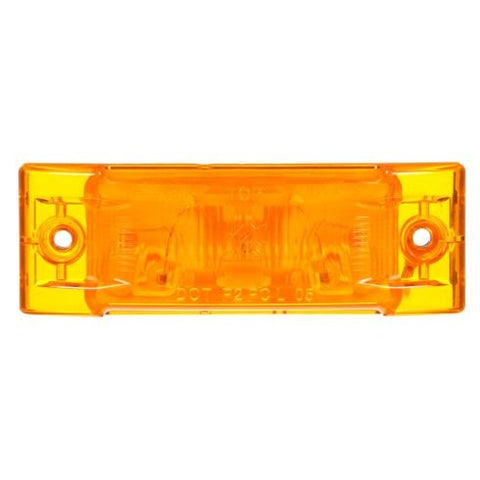 Amber 2x6 inch marker light from Automann, Model 571.LG211A-Marker Light, designed for vehicle lighting applications.