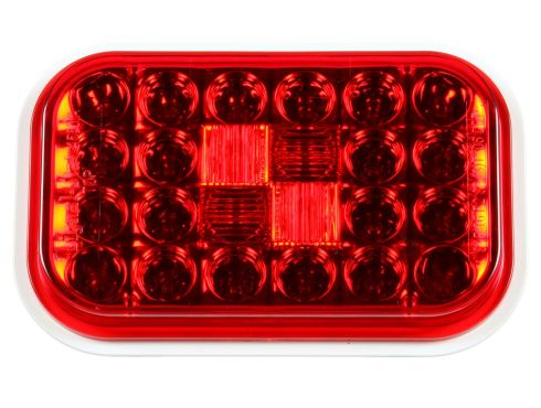 Automann 571.LD45R15-S/T/T red LED light panel, 3.5x5.25 inches, used for automotive or industrial lighting applications