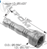 BC54743-0606C - AC Hose Fitting Braze-On Lifesaver