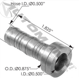 BC54743-0810C - AC Hose Fitting Braze-On Lifesaver