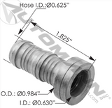 BC54743-1012C - AC Hose Fitting Braze-On Lifesaver