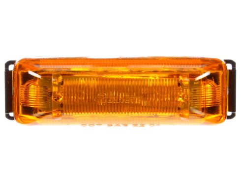 Automann 571.LD19A12MV-KB1 LED marker light kit with amber lens, 1x4 inch size, suitable for 10-30V lighting applications.