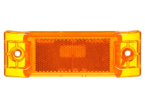 Automann 571.LG21A-Marker Light with reflex amber lens, 2x6 inches, used for vehicle lighting and signaling.