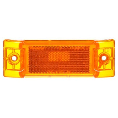 Automann 571.LG21A-Marker Light with reflex amber lens, 2x6 inches, used for vehicle lighting and signaling.